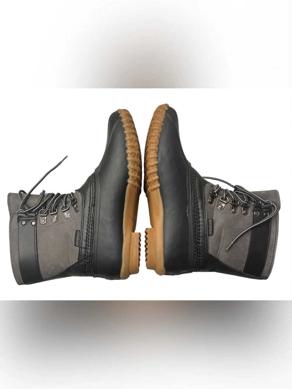 JBU Nova Scotia Duck Boots - Women's Size 6.5M - Black/Gray - Faux Fur Lined